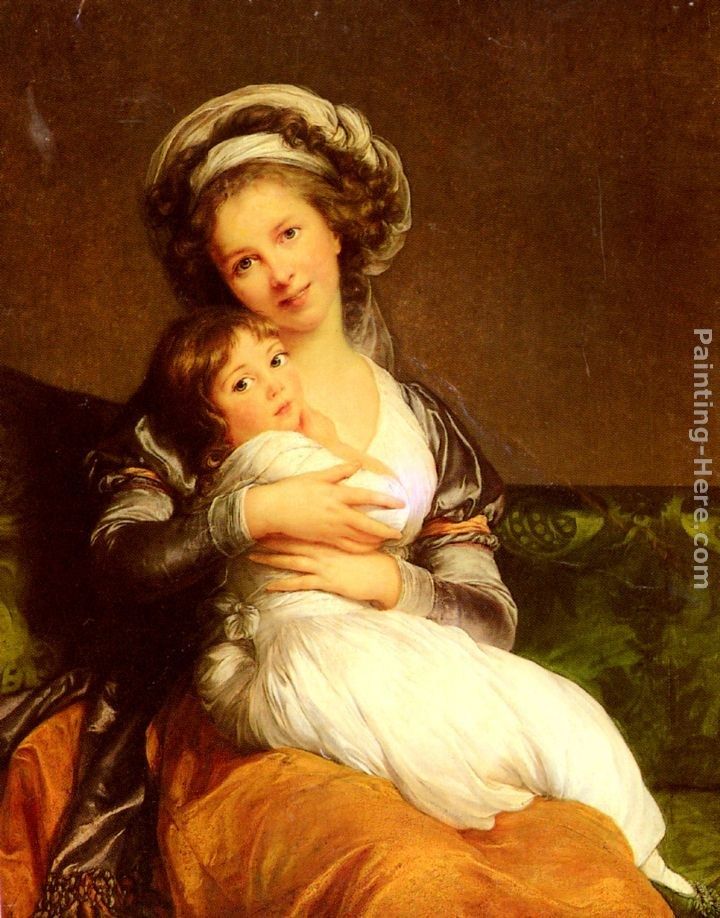 Elisabeth Louise Vigee-Le Brun Madame Vigee-Lebrun et sa fille, Jeanne-Lucie-Louise